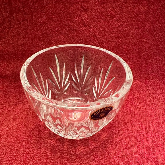 Bohemia Czech Republic Lead Crystal creamer and sugar set, like new - Picture 4 of 12